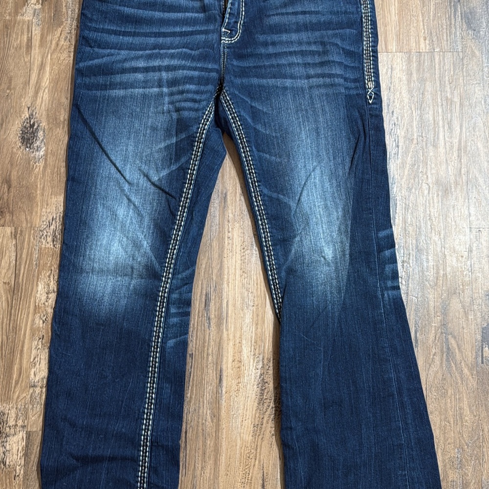 Rock Revival Dark Blue Boot Cut Jeans
